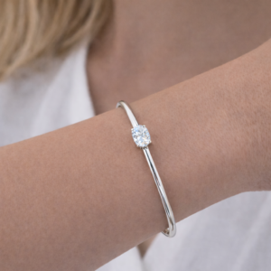 צמיד בנגל יהלום אובלי